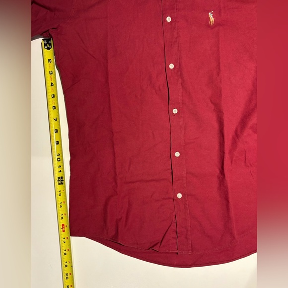 Ralph Lauren Men's Deep Red Button-Down Shirt - Picture 5 of 9